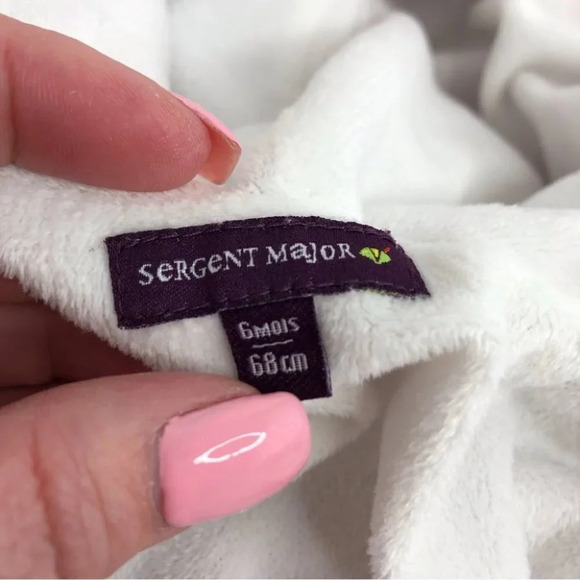 Sergent Major jacket pink knit hooded fleece lined size 6 months - Picture 4 of 9